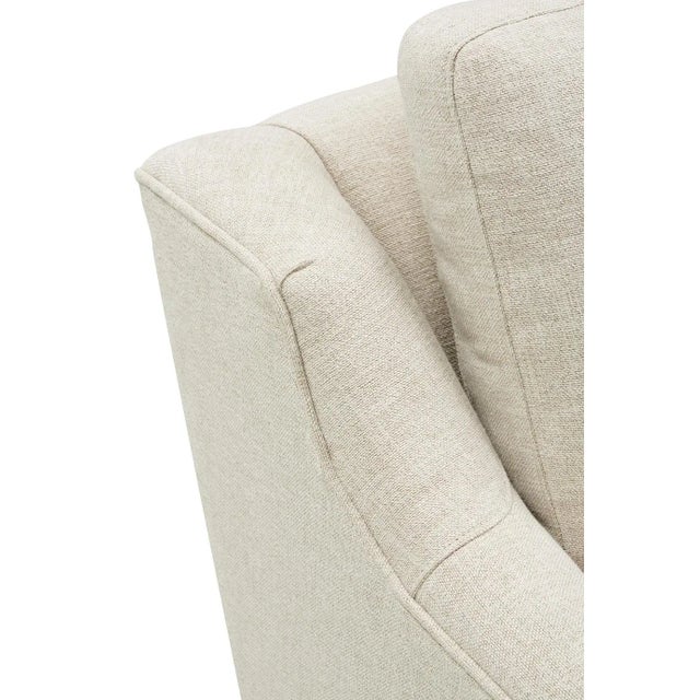 Greta Chair, Cream Linen For Sale - Image 4 of 13