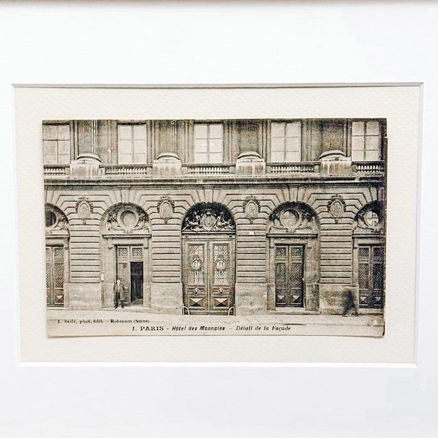 Early 20th Century Curated Parisian Architecture & History Framed Postcard Collection - Set of 6 For Sale - Image 9 of 14