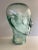 1950s Vintage Green Glass Mannequin Head For Sale - Image 5 of 7