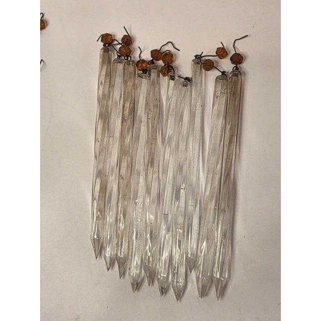 Blown Glass Tube Form Chandelier or Candelabra Drops For Sale - Image 12 of 12