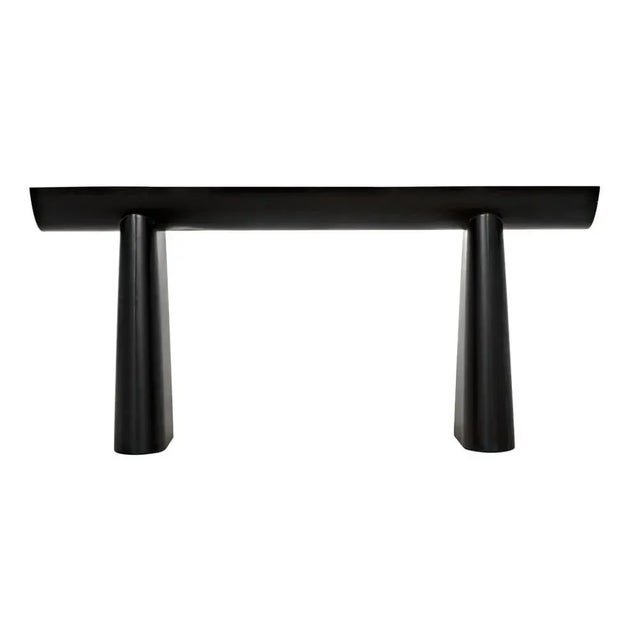 Mid-Century Modern NOIR Winston Console, Black Metal For Sale - Image 3 of 6