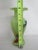 Green Dalian Art Hand Blown Glass Green Colorful Ruffle Top Vase For Sale - Image 8 of 12