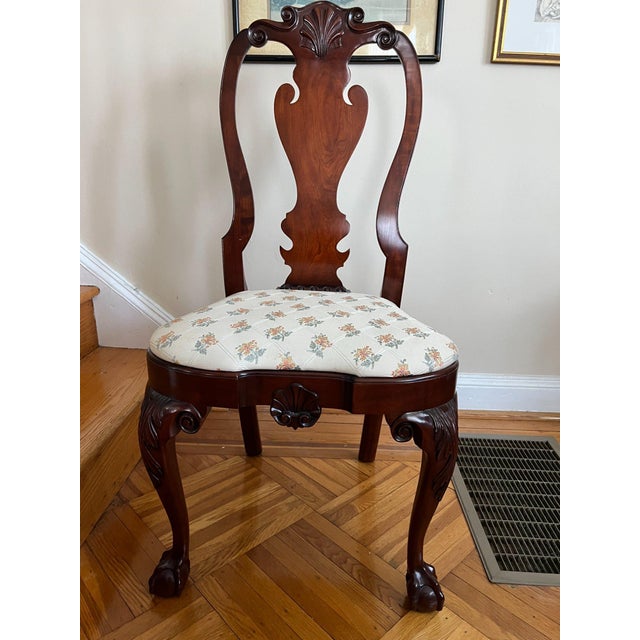 1980s Complete 11-Piece Chippendale Mahogany Dining Suite For Sale - Image 12 of 13