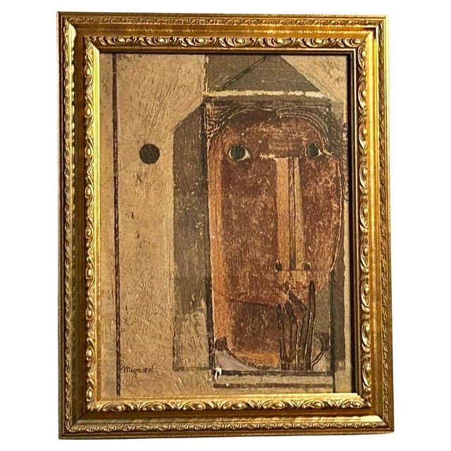 Antonio Mignozzi, Figure with Hand, 1970s-1980s, Oil / Fresco on Canvas, Framed For Sale - Image 11 of 11