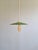 Industrial Industrial Pendant Light in Green Enameled Sheet Metal, 1940s For Sale - Image 3 of 17