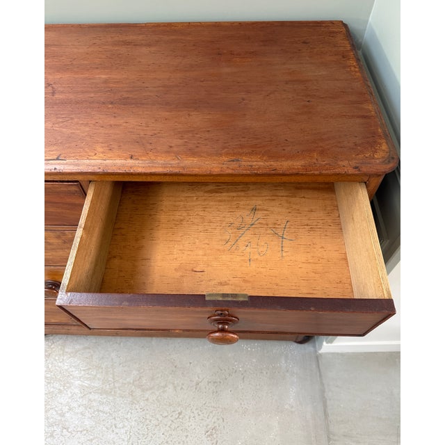 Large English Victorian Mahogany Chest of Drawers For Sale - Image 9 of 18
