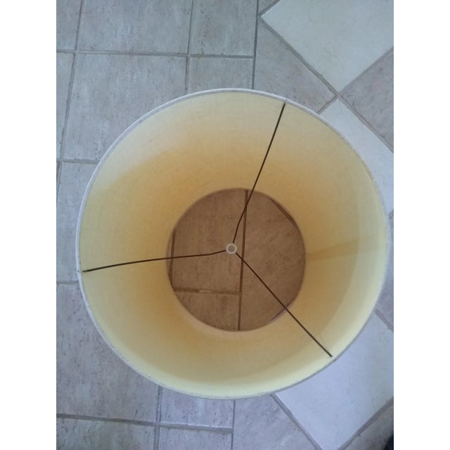 1970s Cork & Chrome Lamps Laurel Lighting With Shades - a Pair With Original Shades For Sale - Image 9 of 10