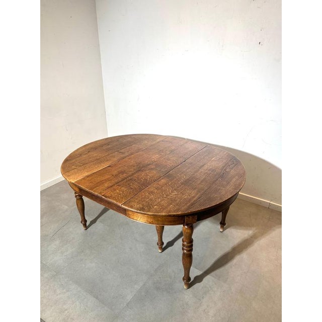 Extending Dining Table in Oak For Sale - Image 3 of 10
