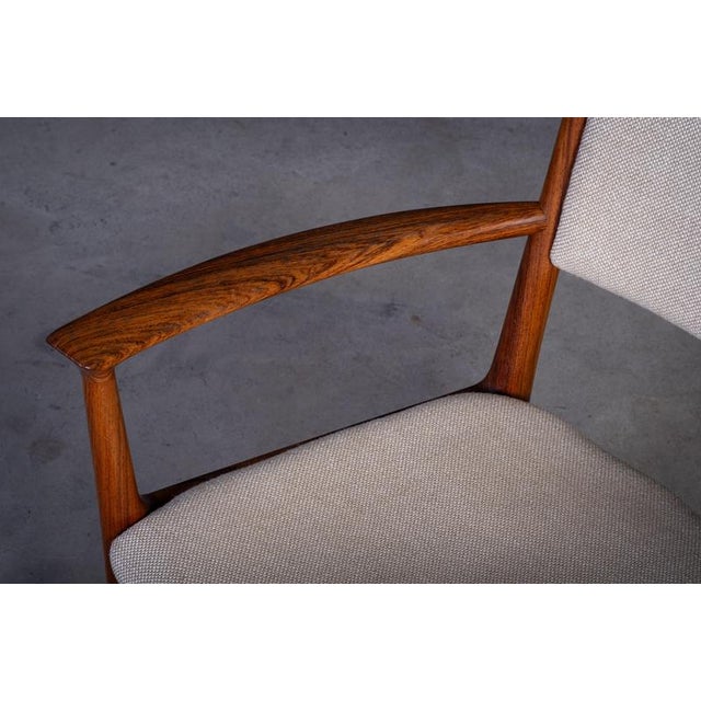 Wood Rosewood Armchairs attributed to Kai Lyngfelt Larsen for Søren Willadsen, 1960s, Set of 2 For Sale - Image 7 of 9