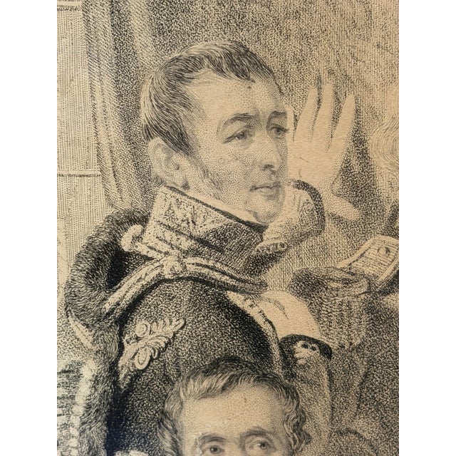 Brown 1843 “The Waterloo Heroes at Apsley House” Etching by Charles G. Lewis After j.p. Knight For Sale - Image 8 of 18
