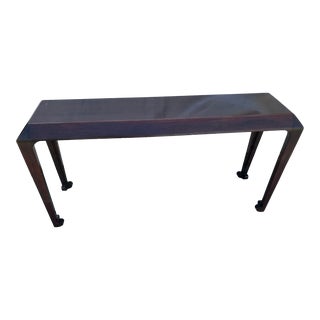 Holly Hunt Mahogany Console (Unmarked) For Sale
