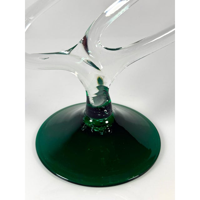 Big Jellyfish Art Glass Bowl by Jozefina Krosno For Sale - Image 5 of 6