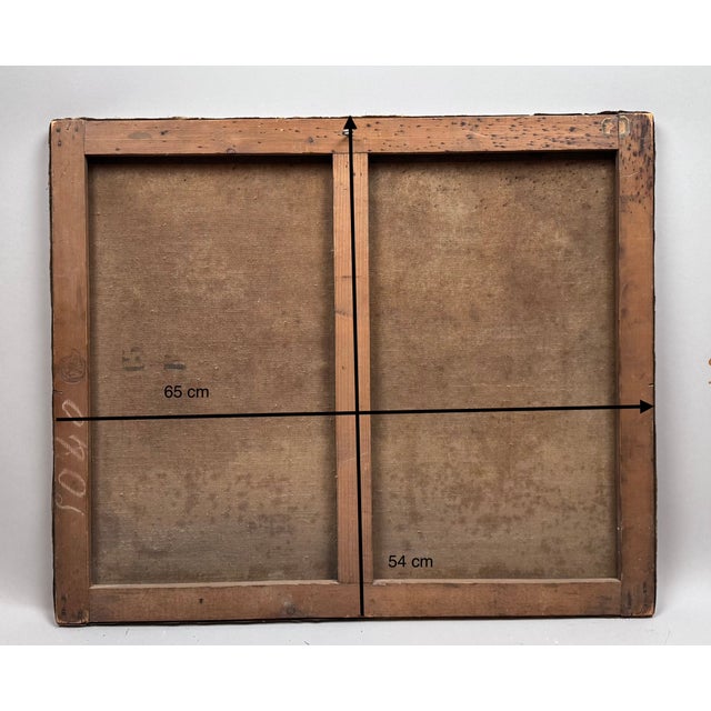 Paul Lecomte, Pastoral Scene, 1800s, Oil on Canvas For Sale - Image 4 of 5