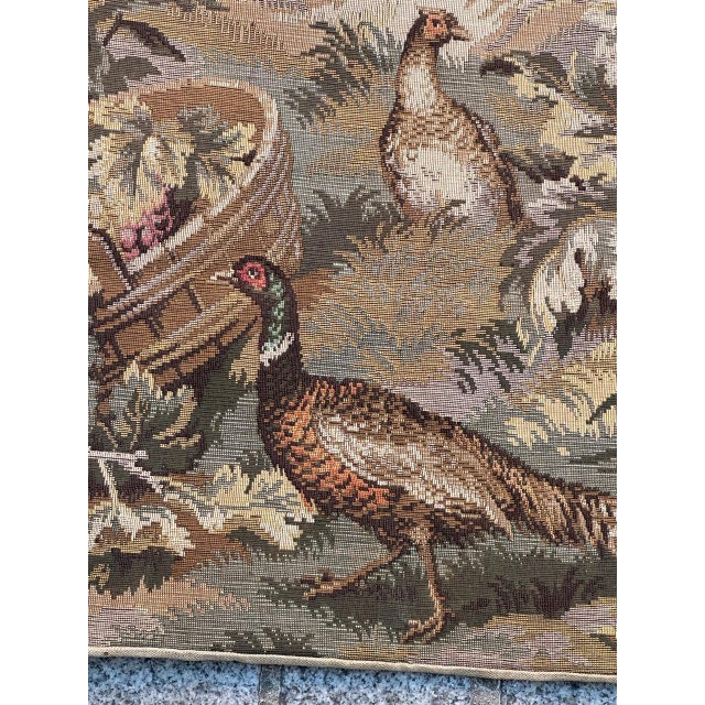 Vintage French Aubusson Style Jacquard Tapestry, 1970s For Sale - Image 9 of 18