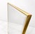 Hollywood Regency Thin Brass Frame Wall Mirror For Sale - Image 4 of 8