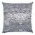 Schumacher x Trina Turk Ink Wave Print Indoor/Outdoor Pillow 20" in Black For Sale