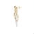 Early 21st Century Paperclip Diamond Earrings in Yellow Gold - 2 Pieces For Sale - Image 5 of 6