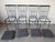 1970s Vintage Black Painted Metal Outdoor Garden Dining Chairs – Set of 4 For Sale - Image 10 of 12