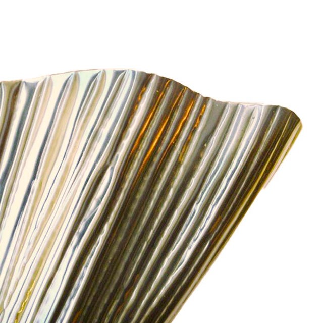 Brass Ginkgo Leaf Wall Lamps, 1970s, Set of 2 For Sale - Image 6 of 8