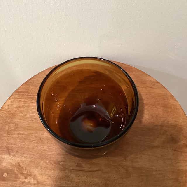 Late 20th Century Modern Art Glass Amber Color Vase For Sale - Image 12 of 13