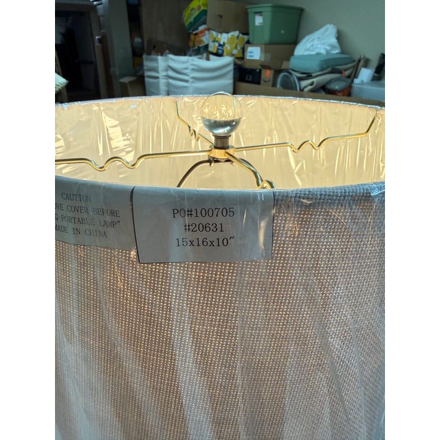 Brown Pottery Barn Marston Crystal Floor Lamp For Sale - Image 8 of 12