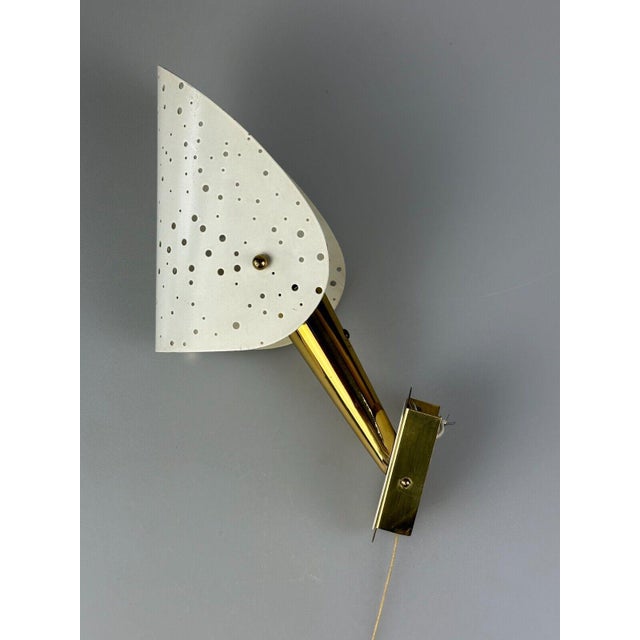 Wall Lamp Brass & Metal Design by Ernest Igl for Hillbrand, 1950s For Sale - Image 17 of 18