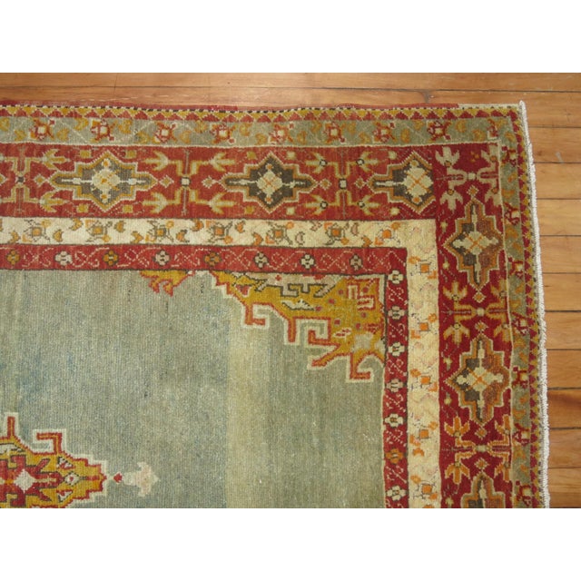 Early 20th Century Blue Turkish Sivas Rug rug no.r2194 For Sale - Image 5 of 7