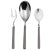 Contemporary Mepra Fantasia 3-Piece Serving Set, Vicuna Gray For Sale - Image 3 of 3