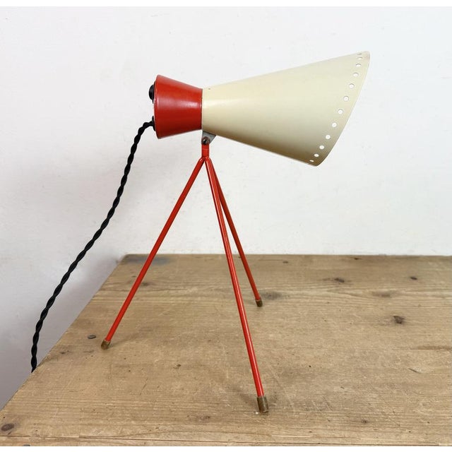 Mid-Century Table Lamp by Josef Hůrka for Napako, 1950s For Sale - Image 11 of 18