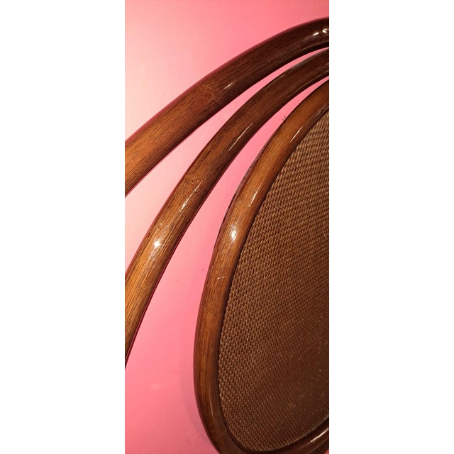 Wood Vintage Bamboo and Wicker Headboard, 1980 For Sale - Image 7 of 10