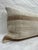 Turkish Hemp Pillow Cushion Natural Beige Rusty Brown Pillow Cushion Cover 16" x 24" For Sale - Image 4 of 4