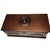Rustic Antique Wood Box Dark Rustic Brown Diamond Design With Round Medallion For Sale - Image 3 of 18