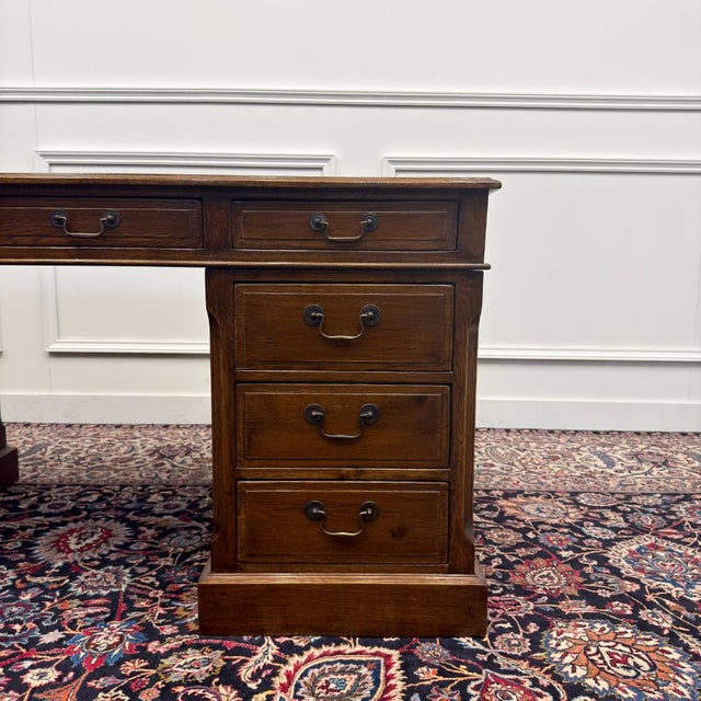 English Oak Desk from Eichholtz For Sale - Image 11 of 18
