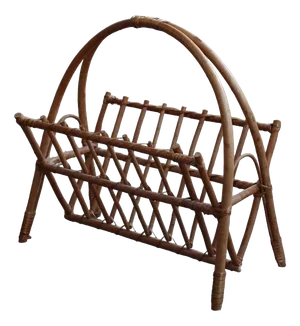 Bamboo Magazine Stand, 1960s-1970s