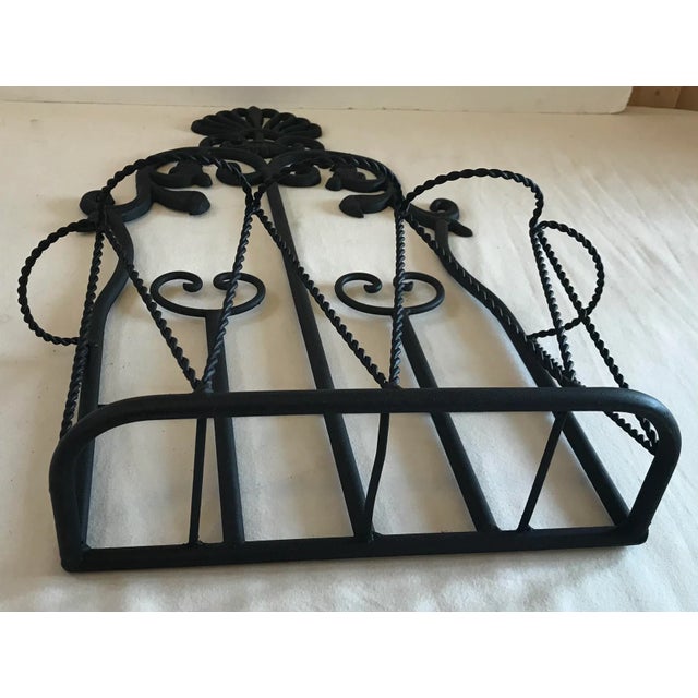 Vintage Black Wrought Iron Plant Holder Chairish