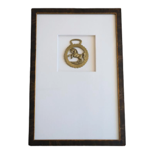 Antique Horse Bridle Medallion (Horse Up)