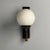 Mid-Century Modern Stilux Attr., Italian Mid-Century Modern, Dome Wall Sconce, Brass, Iron, Glass For Sale - Image 3 of 7