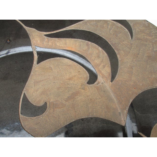 Mid-Century Modern Art Brut Stoneware Horse Charger Circa 70s For Sale - Image 3 of 11