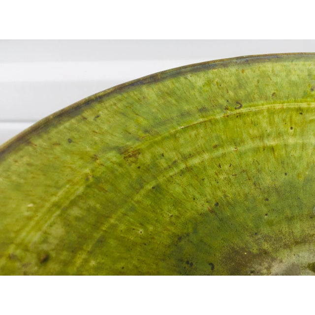 Rustic Mid Century Mediterranean Hand Made Pottery Bowl For Sale - Image 3 of 11