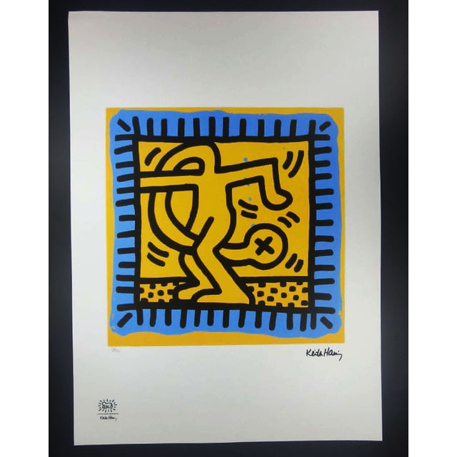 Keith Haring, Figurative Composition, 1990s, Limited Edition Lithograph For Sale - Image 8 of 8