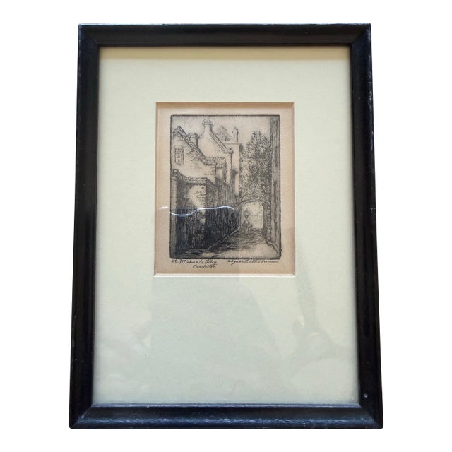 "St. Michael's Alley" by Renowned Charleston Artist Elizabeth O'Neill Verner (1883-1979) For Sale