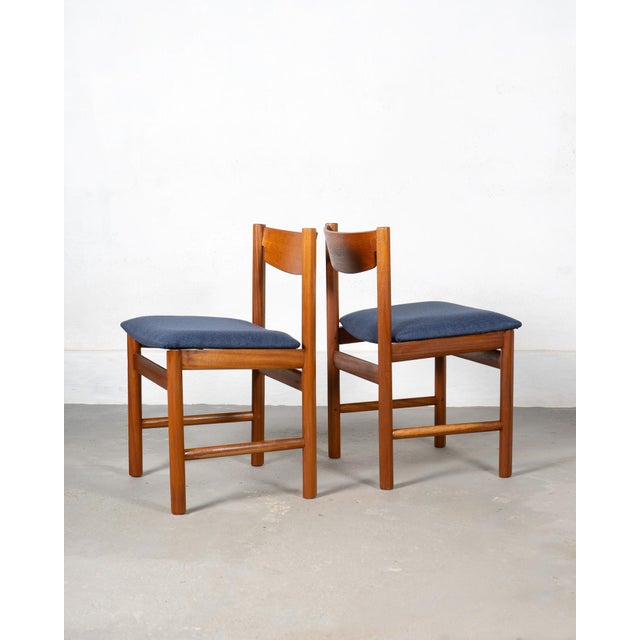 Mid-Century Modern Vintage Teak Dining Chairs from White and Newton, 1960s, Set of 4 For Sale - Image 3 of 8
