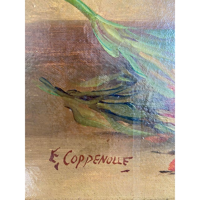 E. Coppenolle, Floral Still Life, 1800s, Oil on Canvas, Framed For Sale - Image 6 of 13