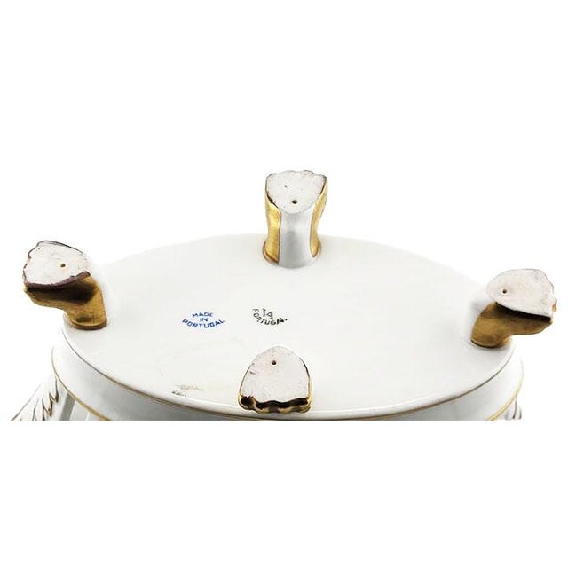 Vintage Vista Alegre White Porcelain Reticulated Parisian Style Bowl - Made in Portugal For Sale In Las Vegas - Image 6 of 7