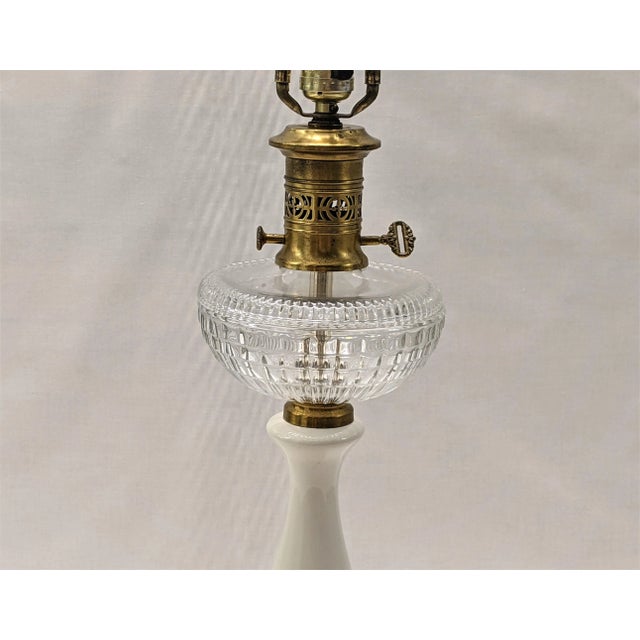 Vintage Paul Hanson Opaline Table Lamp For Sale In Raleigh - Image 6 of 11