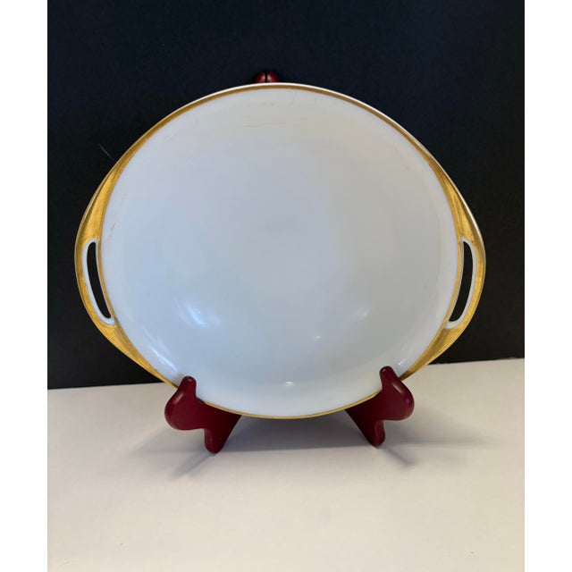 Antique Haviland Limoges French Porcelain Serving Set for Chas. Mayer & Co., Gilt Whiteware, C. 1900 For Sale - Image 9 of 10
