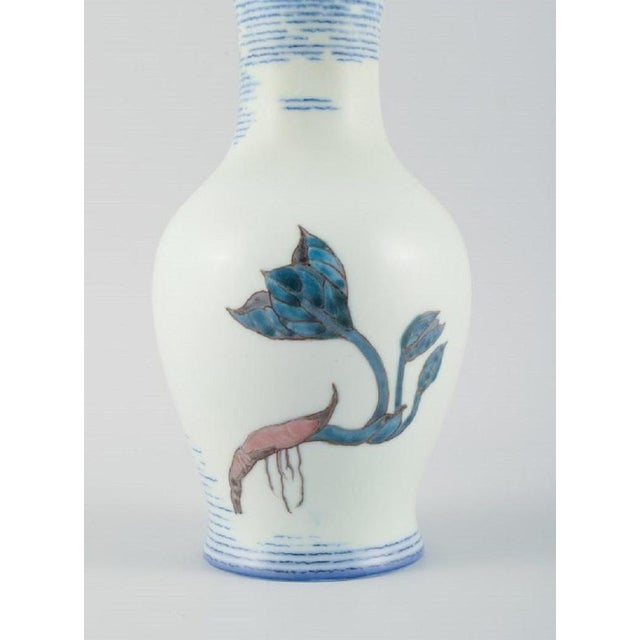 Art Deco Vase by Jo Hahn Locher for Bing & Grøndahl, 1930s For Sale - Image 3 of 5