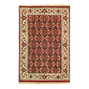 2020s Pasargad Red Color Fine Hand Knotted Silk & Wool Rug