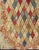 American Colorful 19th Century Antique American Hooked Rug With Diamond Design 4'1 X 8'8 For Sale - Image 3 of 11