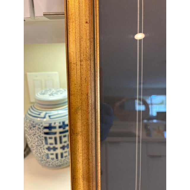 Vintage Orange Tree in Urn Lithograph Under Glass Gold Frame Reproduction For Sale - Image 9 of 9